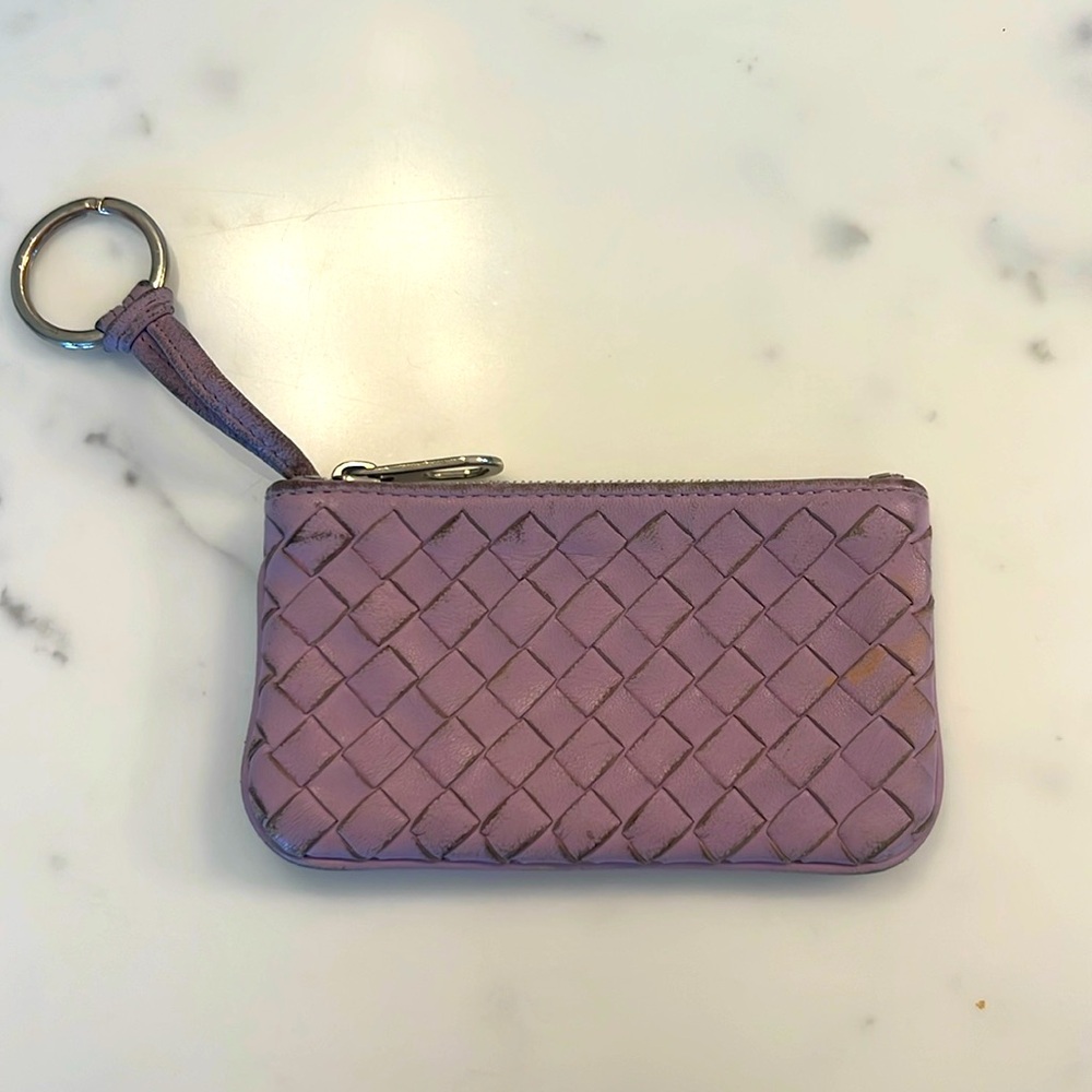 Biottega Veneta Keychain Wallet in Lilac